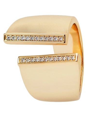 U.S. Polo Assn. Vergold. Ring mit Kristallen