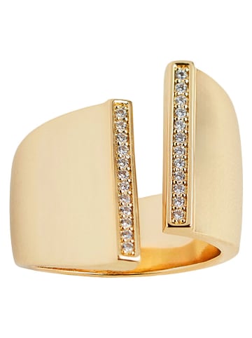 U.S. Polo Assn. Vergold. Ring mit Kristallen