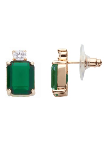 U.S. Polo Assn. Vergold. Ohrstecker mit Kristallen