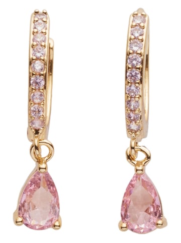 U.S. Polo Assn. 3-delige set: vergulde oorringen met kristallen