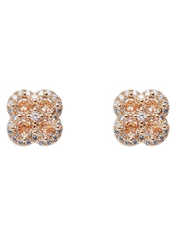 U.S. Polo Assn. Vergulde oorstekers met kristallen