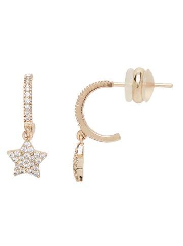 U.S. Polo Assn. Pozłacane kolczyki-wkrętki z kryształami