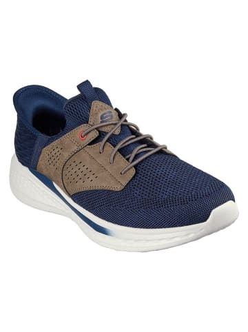 Skechers Sneakers "Slade-Caster" in Dunkelblau/ Hellbraun