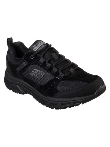 Skechers Leren sneakers zwart