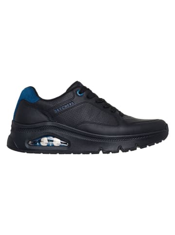 Skechers Skórzane sneakersy w kolorze czarnym