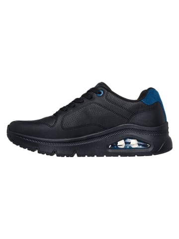 Skechers Leder-Sneakers "Uno Icon" in Schwarz