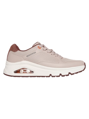 Skechers Skórzane sneakersy w kolorze beżowym
