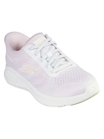 Skechers Sneakersy "Go Walk Now - Khloe" w kolorze biało-jasnoróżowym