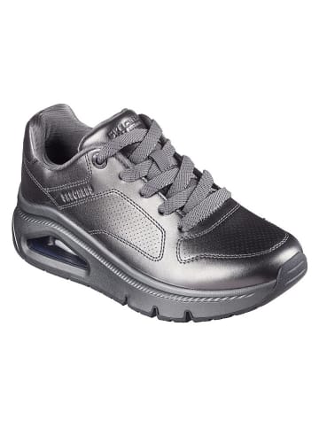 Skechers Leder-Sneakers "Uno Icon" in Silber