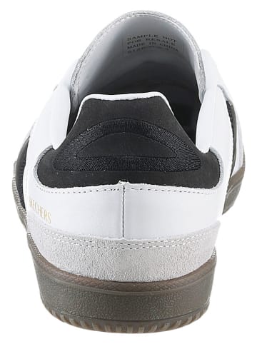 Skechers Skórzane sneakersy "Hotshot" w kolorze białym