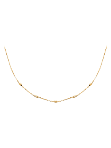 l'atelier précieux Vergold. Halskette mit Edelsteinen - (L)45 cm