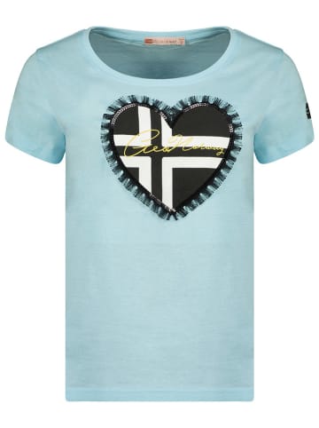 Geographical Norway Shirt "Jeduction" in Hellblau