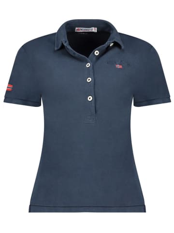 Geographical Norway Koszulka polo "Kars" w kolorze granatowym