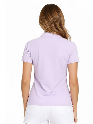 Geographical Norway Koszulka polo "Krystaline" w kolorze fioletowym