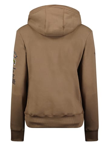 Geographical Norway Hoodie "Gymclass" in Braun