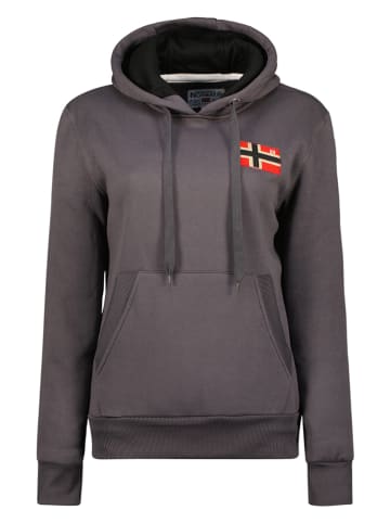 Geographical Norway Hoodie "Genifer" in Dunkelgrau