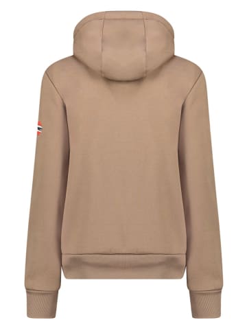 Geographical Norway Hoodie "Gpepe2" in Hellbraun