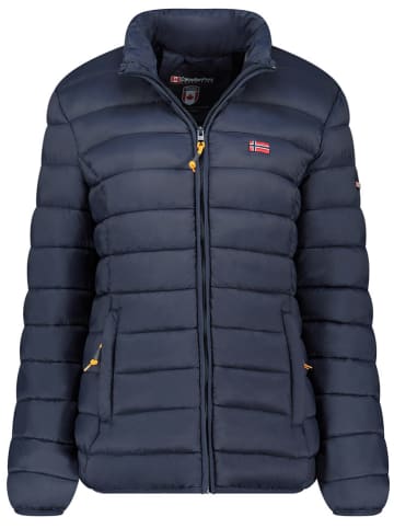 Geographical Norway Doorgestikte jas "Atikolor" donkerblauw