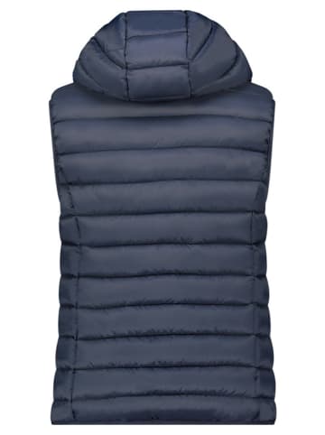 Geographical Norway Kamizelka pikowana "Vatikotal" w kolorze granatowym