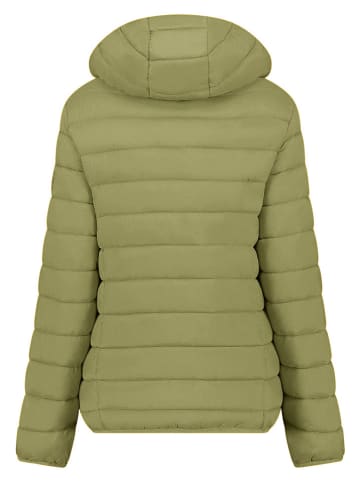 Geographical Norway Kurtka pikowana "Atikotal" w kolorze oliwkowym
