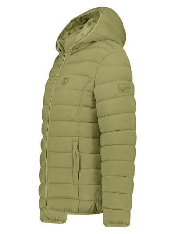 Geographical Norway Doorgestikte jas "Atikotal" olijfgroen