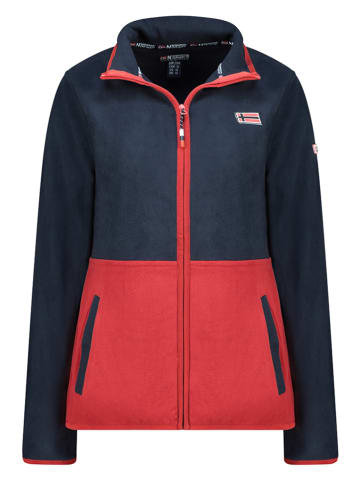 Geographical Norway Fleecejacke "Touki" in Dunkelblau/ Rot
