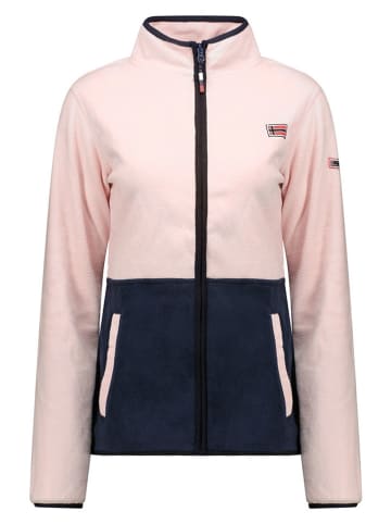 Geographical Norway Fleecejacke "Touki" in Rosé/ Dunkelblau