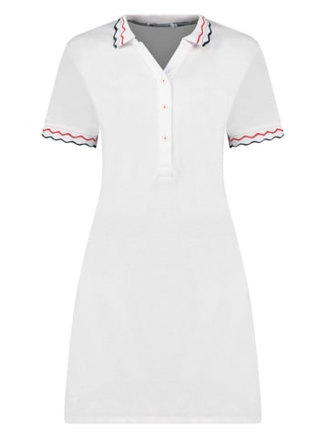 Geographical Norway Sukienka polo "Jamaela" w kolorze białym