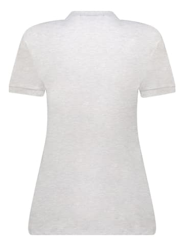 Geographical Norway Koszulka polo w kolorze jasnoszarym