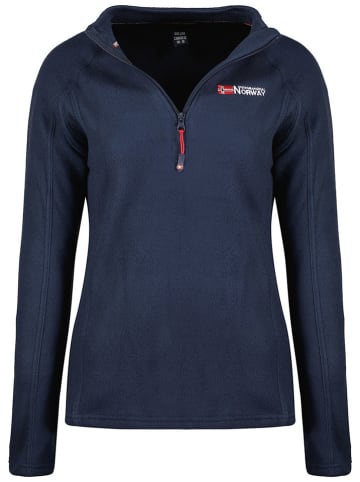 Geographical Norway Bluza polarowa "Tug" w kolorze granatowym