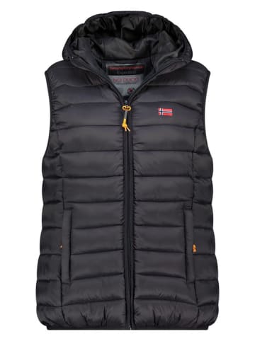 Geographical Norway Kamizelka pikowana "Vatikolor" w kolorze czarnym
