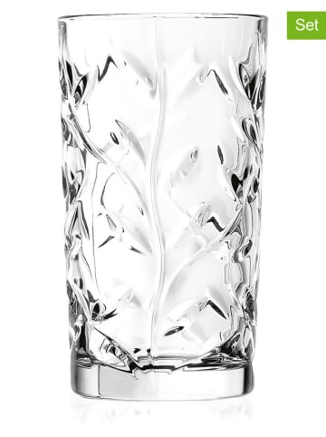 RCR cristalleria 6-delige set: glazen "Laurus" - 360 ml