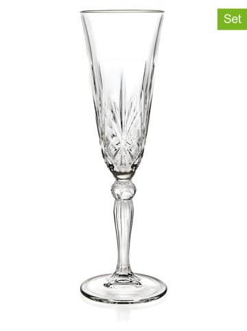 RCR cristalleria 6er-Set: Champagnerflöten "Melodia" - 160 ml