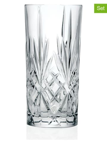 RCR cristalleria 6-delige set: cocktailglazen "Melodia" - 360 ml