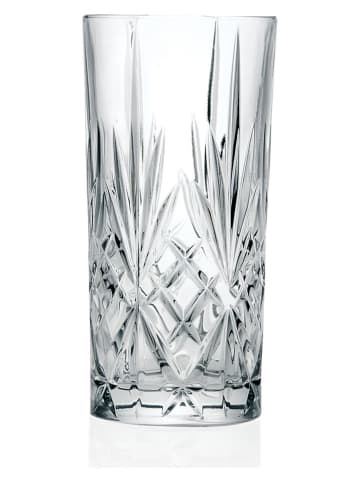 RCR cristalleria 6er-Set: Longdrinkgläser "Melodia" - 360 ml