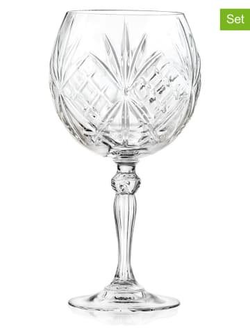 RCR cristalleria 6-delige set: cocktailglazen "Melodia" - 650 ml