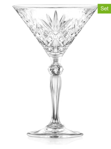 RCR cristalleria 6er-Set: Martinigläser "Melodia" - 210 ml
