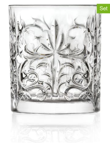 RCR cristalleria 6-delige set: cocktailglazen "Tattoo" - 340 ml