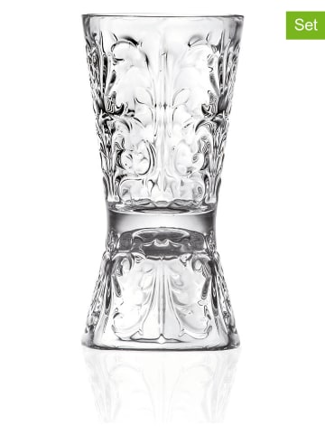 RCR cristalleria Podwójne kieliszki (6 szt.) "Tattoo" - 60 ml