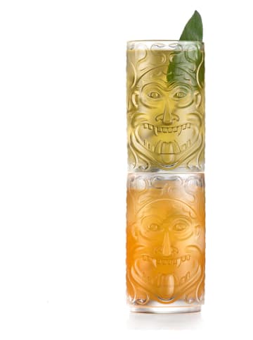 RCR cristalleria 4-delige set: cocktailglazen "Tiki Etruria" - 450 ml