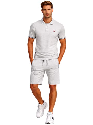 Geographical Norway Koszulka polo "Koliar" w kolorze szarym