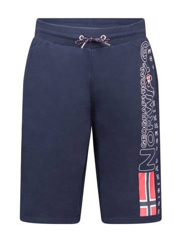 Geographical Norway Sweatbermudas "Pogo" in Dunkelblau