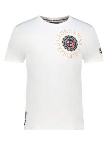 Geographical Norway Koszulka "Jeganto" w kolorze białym