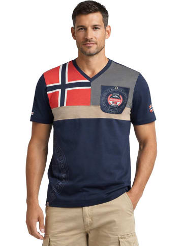 Geographical Norway Shirt "J-Flag" in Dunkelblau