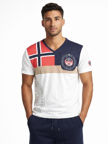Geographical Norway Shirt "J-Flag" in Weiß
