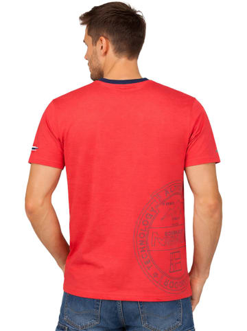 Geographical Norway Koszulka "J-Flag" w kolorze czerwonym