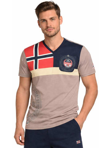 Geographical Norway Shirt "J-Flag" in Taupe