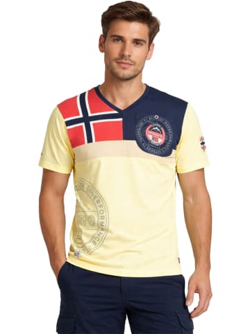 Geographical Norway Shirt "J-Flag" in Gelb