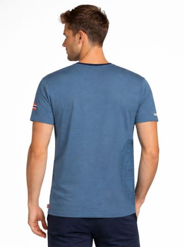 Geographical Norway Shirt "J-Flag" blauw