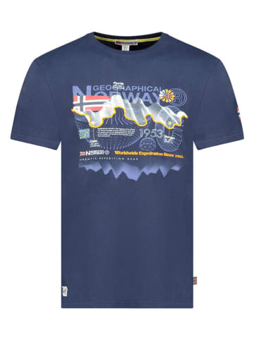 Geographical Norway Shirt "Vibe" in Dunkelblau
